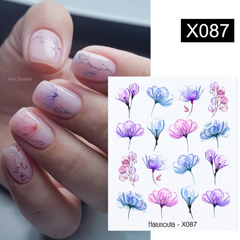 Harunouta Valentine Water Nail Stickers Heart Love Design Self-Adhesive Slider Decals Letters For Nail Art Decorations Manicure 0 DailyAlertDeals X087  