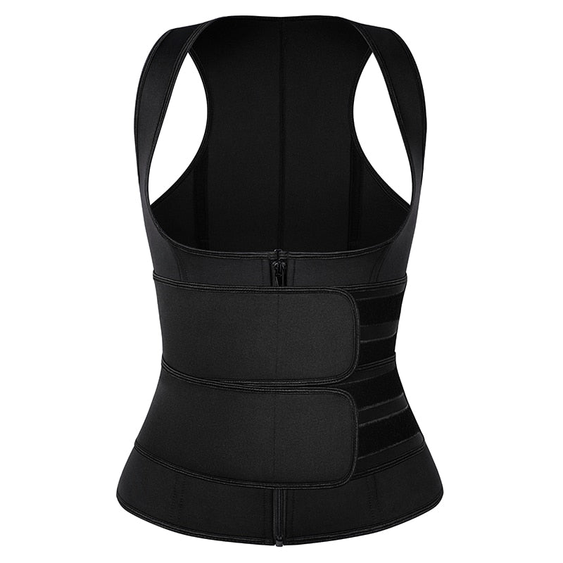 Women Waist Trainer Vest Corset Sauna Sweat Workout Corset Tops Slimming Body Shaper Tops Weight Loss Shapewear Women Waist Trainer DailyAlertDeals Black S China