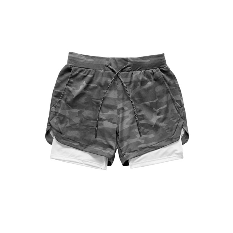 2022 Camo Running Shorts Men 2 In 1 Double-deck Quick Dry GYM Sport Shorts Fitness Jogging Workout Shorts Men Sports Short Pants 0 DailyAlertDeals   