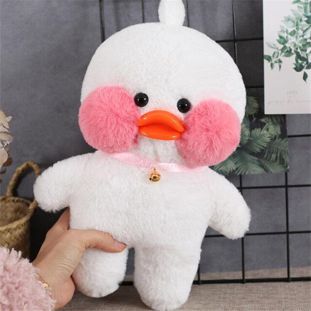 Kawaii Cartoon LaLafanfan 30cm Cafe Duck Plush Toy Stuffed Soft Kawaii Duck Doll Animal Pillow Birthday Gift for Kids Children 0 DailyAlertDeals 2  