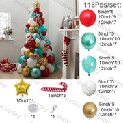 Christmas Balloon Arch Green Gold Red Box Candy Balloons Garland Cone Explosion Star Foil Balloons New Year Christma Party Decor Christmas Balloons DailyAlertDeals R 116pcs Christmas Other 