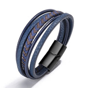 ZOSHI Trendy Genuine Leather Bracelets Mens Multilayer Braided Rope Bracelets Male Female Bracelets Retro Jewelry Mens Multilayer Braided Rope Bracelets DailyAlertDeals H24022 China 
