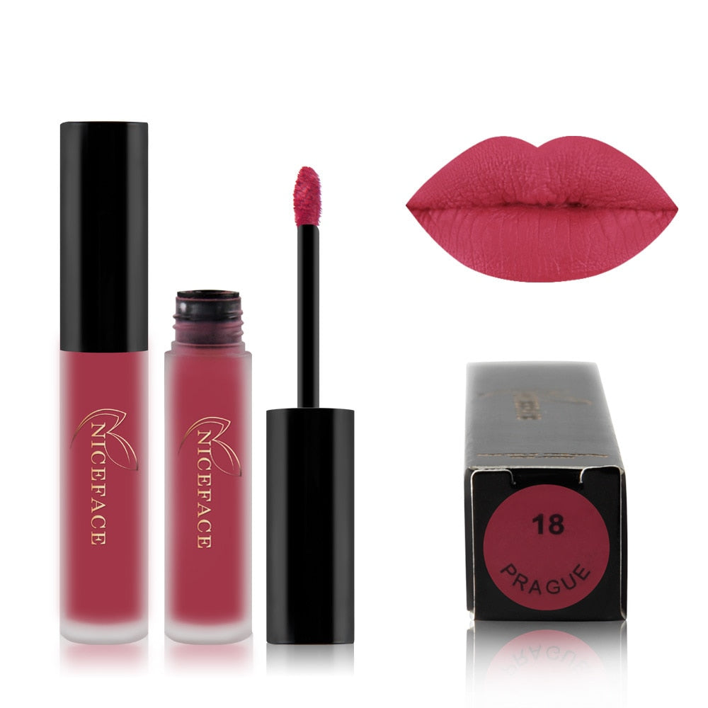 25 color matte liquid lipstick nude lip gloss makeup high pigment lip gloss waterproof lasting moisturizing cosmetics 0 DailyAlertDeals 18 China 