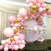 Macaron Pink Balloon Garland Arch Kit Wedding Birthday Party Decoration Kids Globos Rose Gold Confetti Latex Ballon Baby Shower Balloons Set for Birthday Parties DailyAlertDeals   