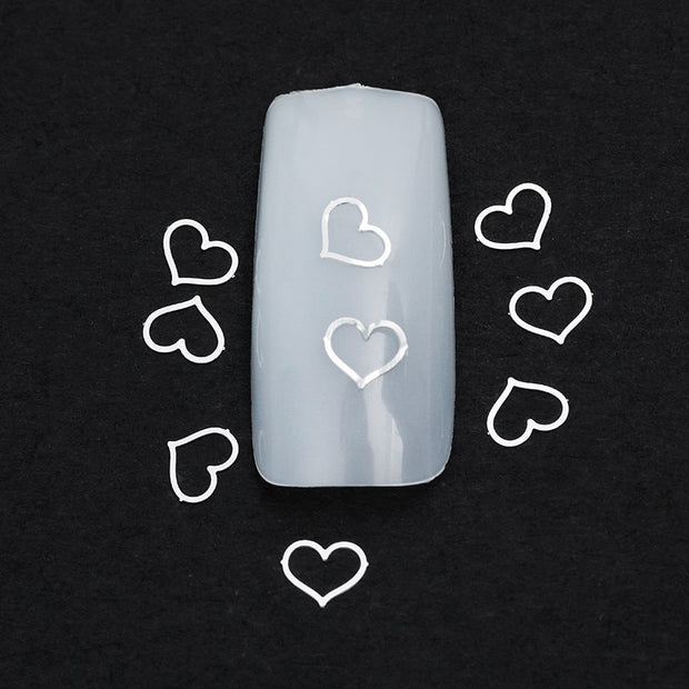 100Pcs/Lot Gold Metal Nail Decals Ultra-thin Flakes Nail Bling Rhinestone Cute 3D Nail Art Decorations Charm Nail Art Rivets 0 DailyAlertDeals 46  