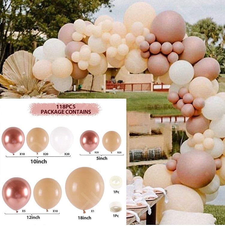 Pink Balloon Garland Arch Kit Birthday Party Decorations Kids Birthday Foil White Gold Balloon Wedding Decor Baby Shower Globos Balloons Set for Birthday Parties DailyAlertDeals 14 AS SHOWN 