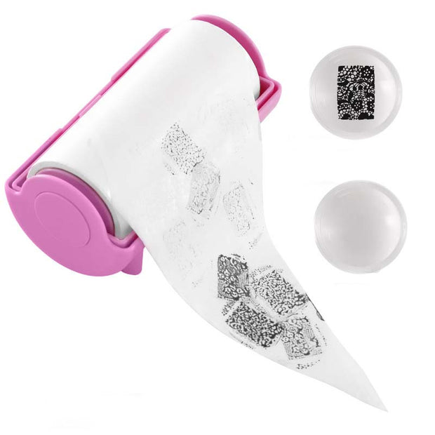 60pcs Portable Nail Stamping Seal Deoiler Cleaner Effectively Nail stamping Removal Nail Stamping Kit Manicure Cleaner Tool nail stamping deoiler DailyAlertDeals pink roll  