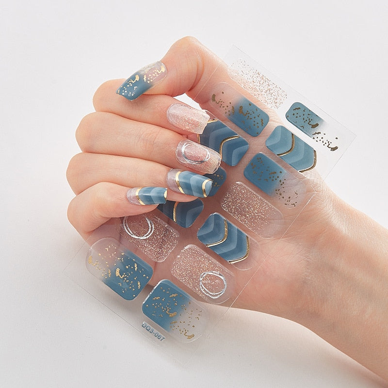 Patterned Nail Stickers Wholesale Supplise Nail Strips for Women Girls Full Beauty High Quality Stickers for Nails Decal stickers for nails DailyAlertDeals DQ3-67  
