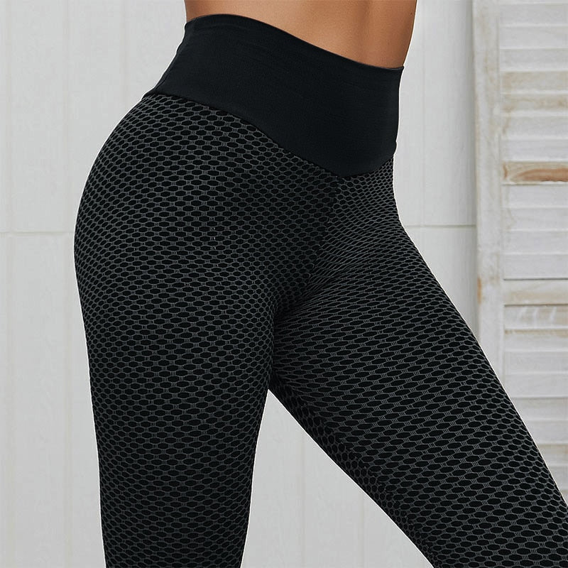 NORMOV Seamless Fitness Women Leggings Fashion Patchwork Print High Waist Elastic Push Up Ankle Length Polyester Leggings 0 DailyAlertDeals Black S 