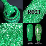 UR SUGAR Sparkling Gel Nail Polish Reflective Glitter Nail Gel Semi Permanent Nail Art Varnish For Manicures Need Base Top Coat 0 DailyAlertDeals Flashy Fluorescent21  