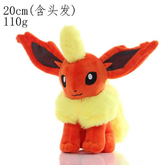 Pokemon Plush Toy Pikachu Stuffed Eevee Charmander Squirtle Charizard Blastoise Bulbasaur Anime Figure Doll Baby Christmas Gift Pokemon Plush kidsToy Pikachu DailyAlertDeals Flareon 20cm  