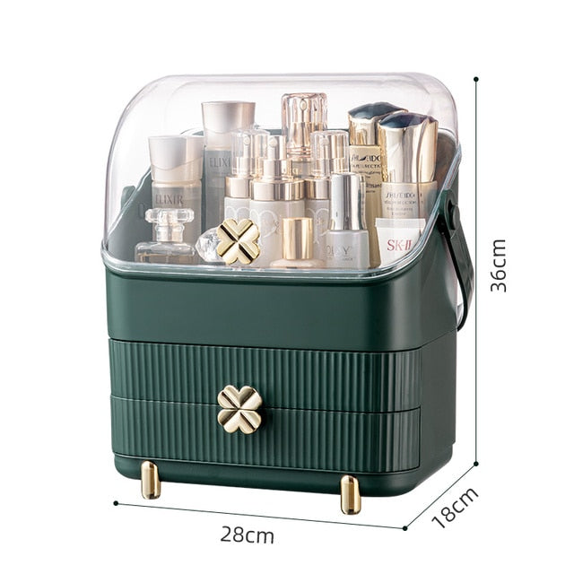 Fashion Big Capacity Cosmetic Storage Box Waterproof Dustproof Bathroom Desktop Beauty Makeup Organizer Skin Care Storage Drawer 0 DailyAlertDeals 12  