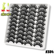 GROINNEYA lashes 5/10/20 pairs 3D Faux Mink Lashes Natural False Eyelashes Dramatic Volume Lashes Eyelash Extension Makeup 0 DailyAlertDeals 20pairs-K504-1 China 