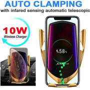 FLOVEME Qi Automatic Clamping 10W Wireless Charger Car Phone Holder Smart Infrared Sensor Air Vent Mount Mobile Phone Stand Hold 0 DailyAlertDeals   