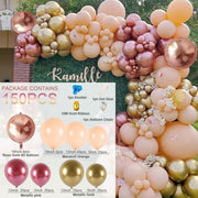 Pink Balloon Garland Arch Kit Birthday Party Decorations Kids Birthday Foil White Gold Balloon Wedding Decor Baby Shower Globos Balloons Set for Birthday Parties DailyAlertDeals 12 AS SHOWN 