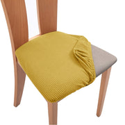 Spandex Jacquard Chair Cushion Cover Dining Room Upholstered Cushion Solid Chair Seat Cover Without Backrest Furniture Protector high chair covers DailyAlertDeals Color-06 1 Piece 
