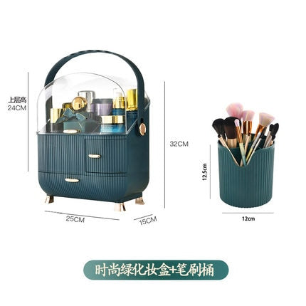 Fashion Big Capacity Cosmetic Storage Box Waterproof Dustproof Bathroom Desktop Beauty Makeup Organizer Skin Care Storage Drawer 0 DailyAlertDeals 41  