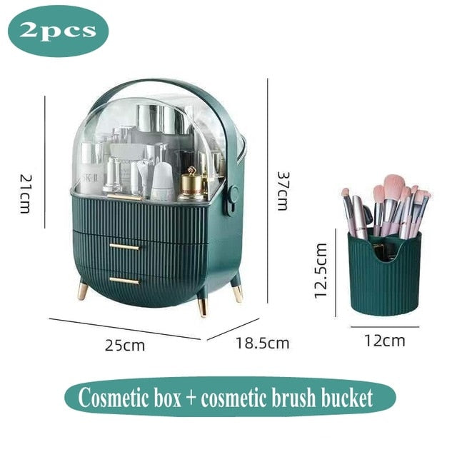 Fashion Big Capacity Cosmetic Storage Box Waterproof Dustproof Bathroom Desktop Beauty Makeup Organizer Skin Care Storage Drawer 0 DailyAlertDeals 29  