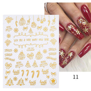 Harunouta Gold Marble 3D Nail Sticker Flower Leaves Line Transfer Slider French Tips Manicures Decals DIY Decoration Paper 0 DailyAlertDeals Z11  