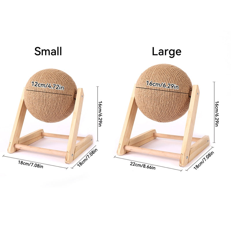 Cat Scratching Ball Toy Kitten Sisal Rope Ball Board Grinding Paws Toys Cats Scratcher Wear-resistant Pet Furniture supplies Pet supplies DailyAlertDeals   
