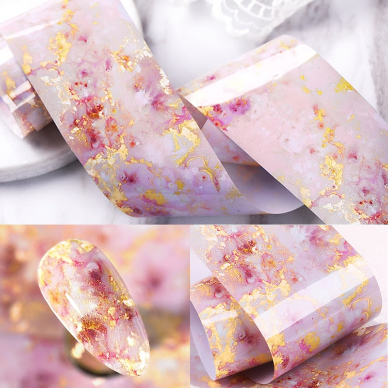 1 Roll Pink Gold Sliver Nail Foils Sparkly Sky Glitter Nail Art Transfer Stickers Slider Paper Nail Art Manicures Decoration New 0 DailyAlertDeals 21  