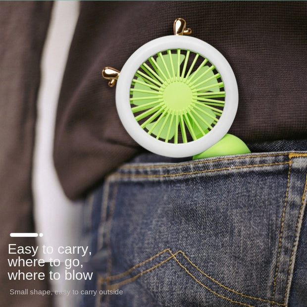Handheld Pocket Fans USB Charging Lazy Fan Desktop Mini Fan Portable Dormitory Home Gift Student Outdoor Travel Mini Fan Portable Mini Fan DailyAlertDeals   
