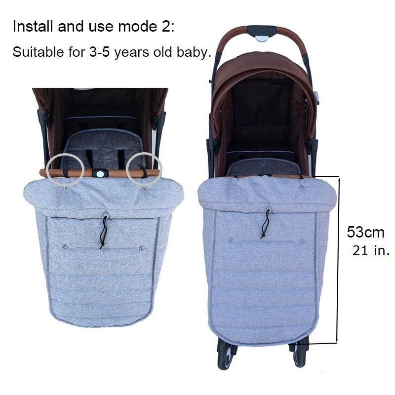 Baby Stroller Sleeping Bag Pram Warm Footmuff Cotton Envelope Sleepsacks For Yoyaplus and Universal Stroller Accessories 0 DailyAlertDeals   