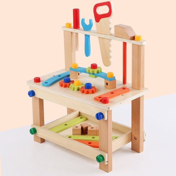 Wooden Assembling Chair Montessori Toys Baby Educational Wooden Blocks Kids Montessori Wooden Assembling Chair Toys DailyAlertDeals Chair-DD148C  