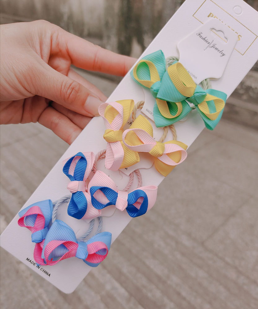 New Cute Rope Children Baby Elastic Hair Rubber Bands Accessories for Kids Girl Headband Tie Ring Headwear Scrunchie Baby Elastic Hair Rubber Bands DailyAlertDeals 54  