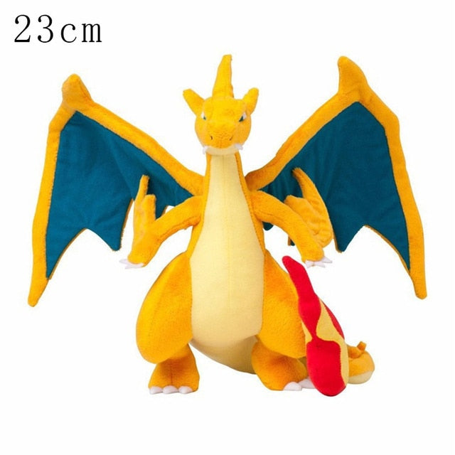 Pokemon Plush Toy Pikachu Stuffed Eevee Charmander Squirtle Charizard Blastoise Bulbasaur Anime Figure Doll Baby Christmas Gift Pokemon Plush kidsToy Pikachu DailyAlertDeals Charizard Y 23cm  