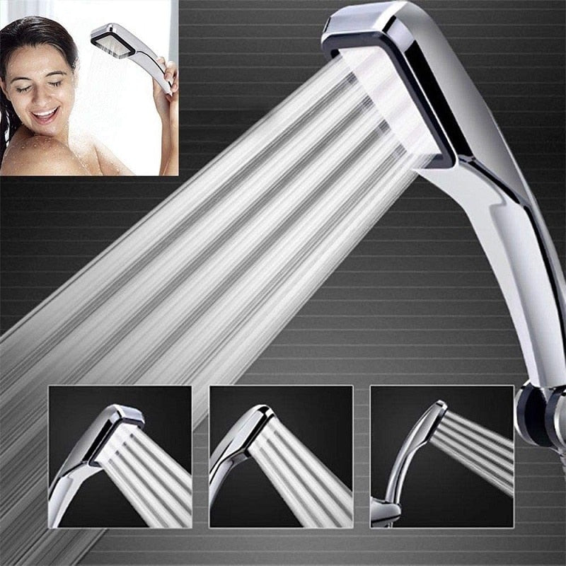 ZhangJi 300 Holes High Pressure Rainfall Shower Head Water Saving 3 Color Chrome Black White Sprayer Nozzle Bathroom Accessories High Pressure Rainfall Shower DailyAlertDeals   