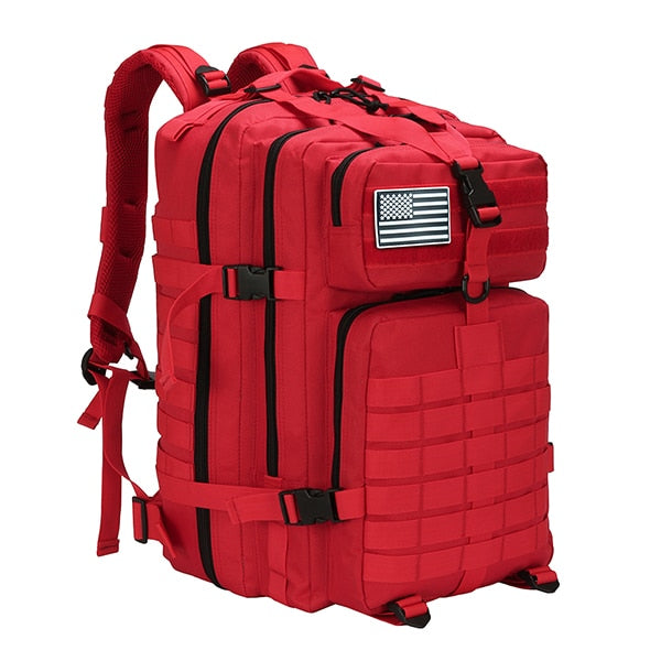 50L Large Capacity Man Army Tactical Backpacks Military Assault Bags Outdoor 3P EDC Molle Pack For Trekking Camping Hunting Bag 0 DailyAlertDeals Red China 