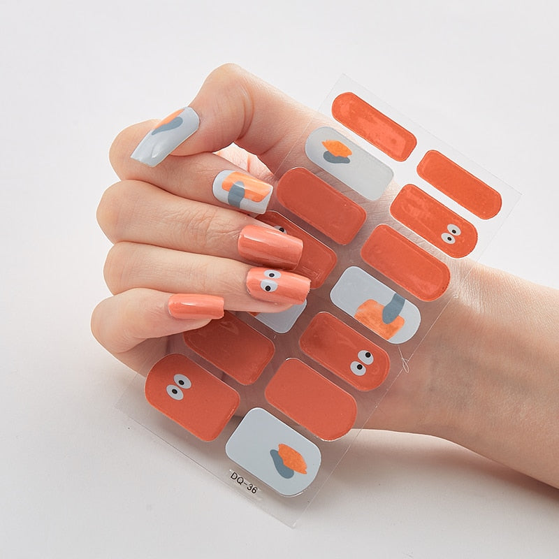 Three Sorts 0f Nail Stickers Full Cover Nail Stickers Novidades Nail Strips Self Adhesive Nail Sticker Nails Sticker Designer Nail Stickers DailyAlertDeals DQ-36  