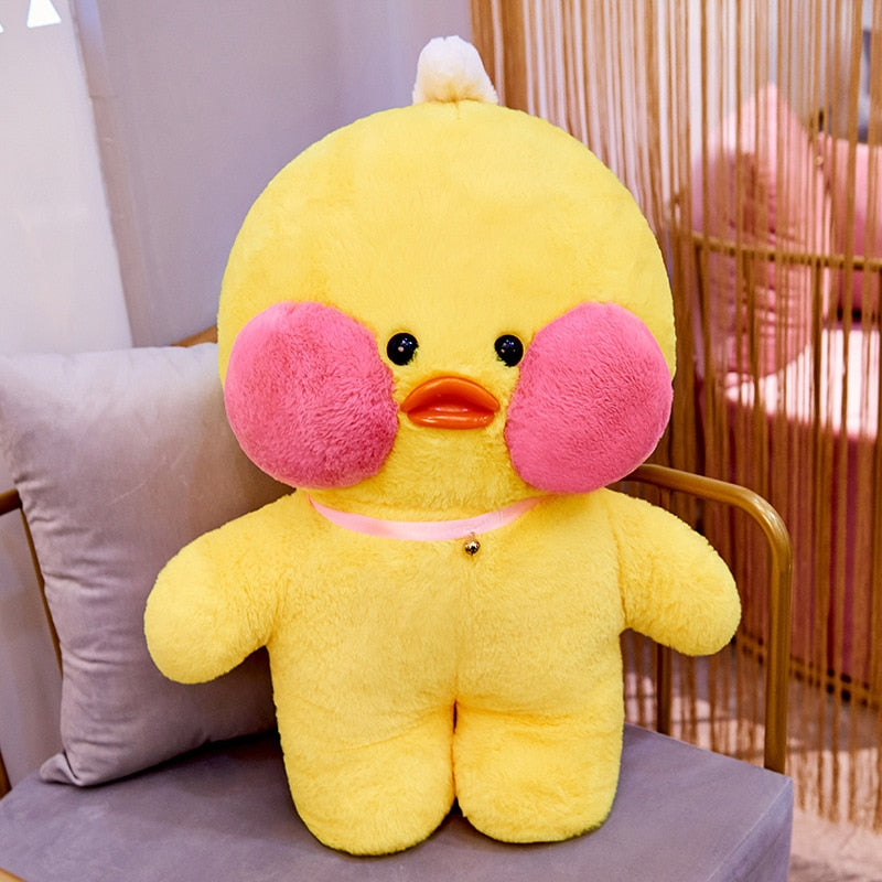 30cm Cute LaLafanfan Cafe Duck Plush Toy Girl Stuffed Soft Kawaii Duck Doll Animal Pillow Christmas Birthday Gift For Kids Child Duck Plush Toy Girl DailyAlertDeals   