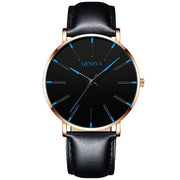 2022 Minimalist Men Fashion Ultra Thin Watches Simple Men Business Stainless Steel Mesh Belt Quartz Watch relogio masculino 0 DailyAlertDeals Leather Rose Blue  