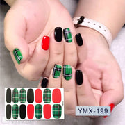 14tips/sheet Hot Colors Series Classic Collection Manicure Nail Polish Strips Nail Wraps,Full Nail Sheet DIY nail art decoration nail decal stickers DailyAlertDeals YMX199  