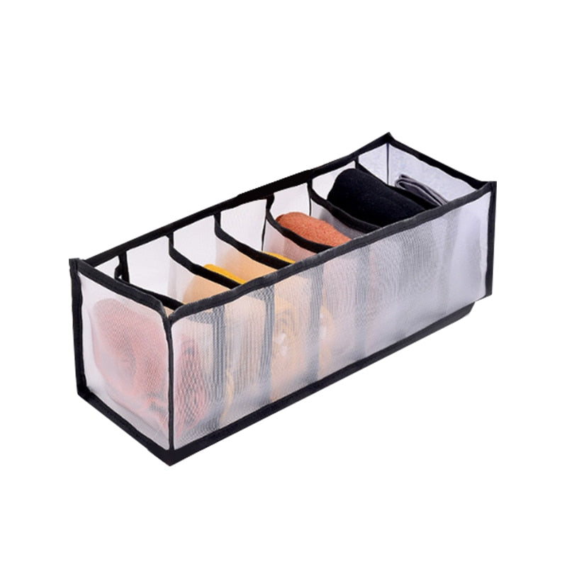 Underwear Bra Organizer Storage Box Drawer Closet Organizers Divider Boxes For Underwear Scarves Socks Bra Underwear Bra Organizer Storage Box DailyAlertDeals 7 grids 4  