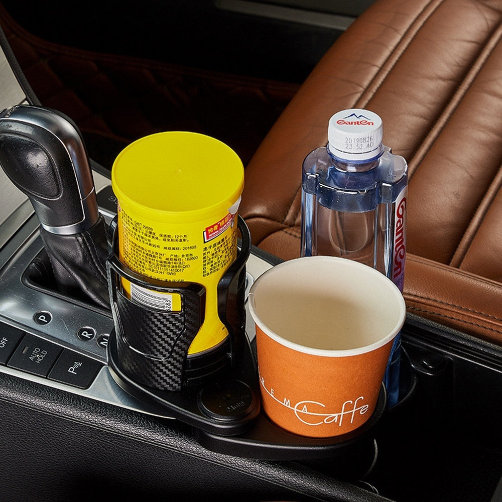 2 In 1 Vehicle-mounted Slip-proof Cup Holder 360 Degree Rotating Water Car Cup Holder Multifunctional Dual Houder Auto Accessory 0 DailyAlertDeals   