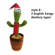 Lovely Talking Toy Dancing Cactus Toy Singing Talking & Repeating Toy Kawaii Cactus Toys for Children singing toys for children DailyAlertDeals Style 8  
