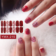 14tips/sheet Hot Colors Series Classic Collection Manicure Nail Polish Strips Nail Wraps,Full Nail Sheet DIY nail art decoration nail decal stickers DailyAlertDeals YMX215  