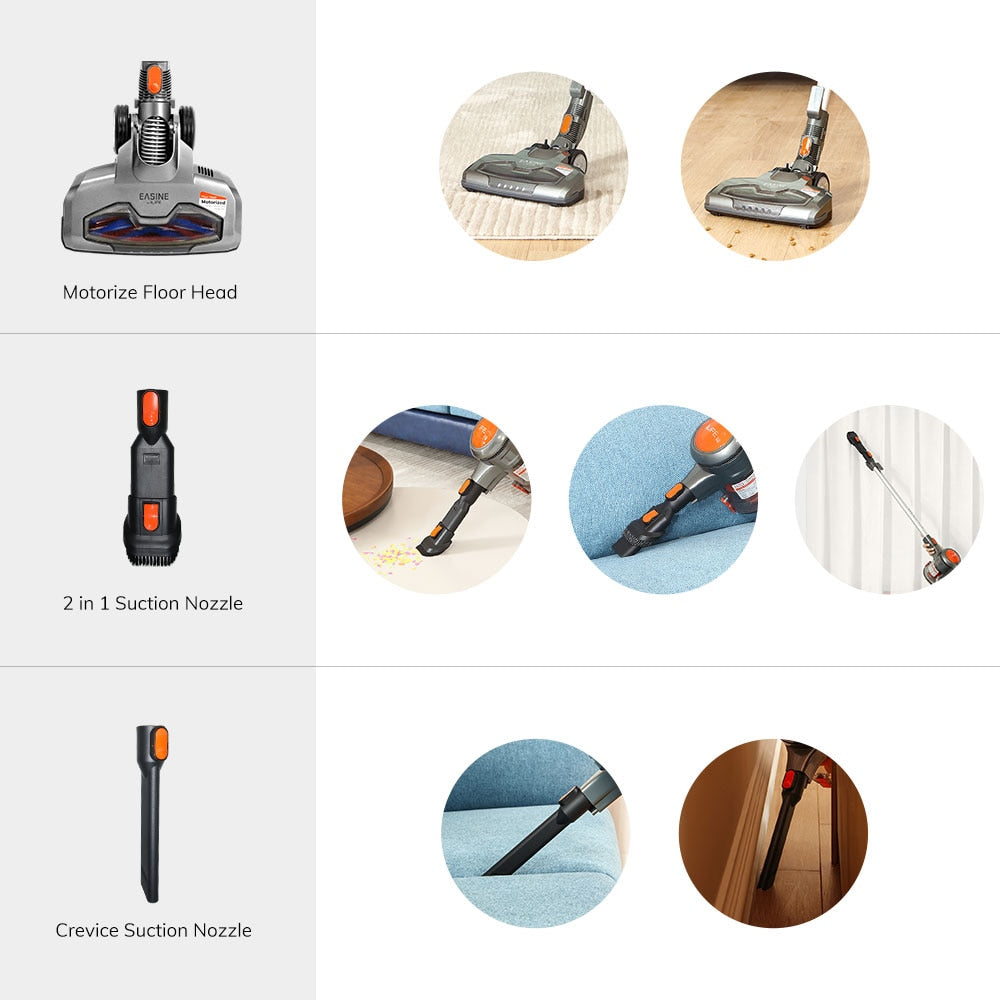 EASINE by ILIFE H70 Cordless Wireless Handheld Vacuum, 21KPa Suction Power, 40Mins Runtimes, Removable Battery, 1.2L Dust Cup wireless vacuum cleaner DailyAlertDeals   
