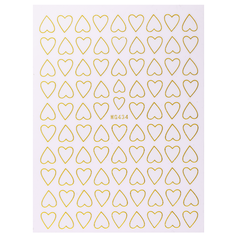 Harunouta Gold Flower Leaves Water Decals Slider Lines Geometrics Spring Summer Nail Art Transfer 3D Stickers DIY Watermarks Nail Stickers DailyAlertDeals 15 3D  