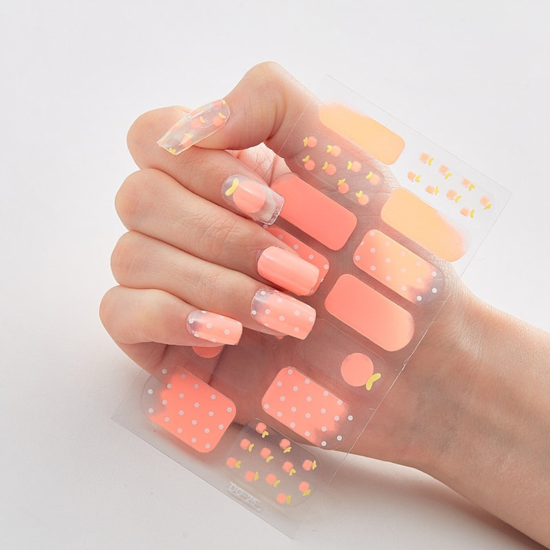 Three Sorts 0f Nail Stickers Full Cover Nail Stickers Novidades Nail Strips Self Adhesive Nail Sticker Nails Sticker Designer Nail Stickers DailyAlertDeals DQ-25  