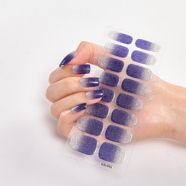 Manicure Decoracion Self Adhesive Foil Nail Art Stickers 2020 Fashion Nail Polish Pure Solid Color Nail Decoration Women Salon nail decal sticker DailyAlertDeals   