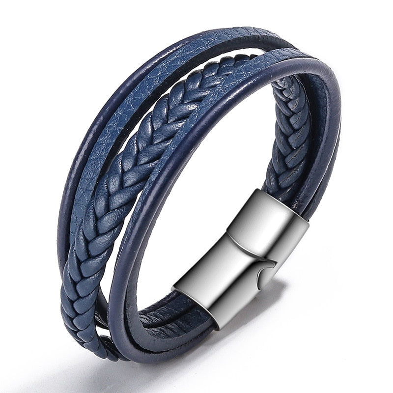 ZOSHI Trendy Genuine Leather Bracelets Mens Multilayer Braided Rope Bracelets Male Female Bracelets Retro Jewelry 0 DailyAlertDeals H24024 China 
