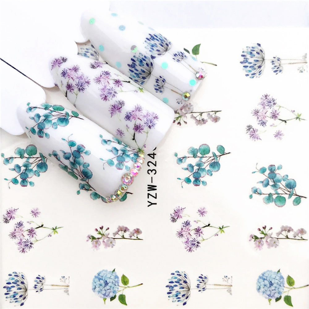 Nail Sticker Wolf Stickers Sliders For Nails Summer Full Nail Design Decorations Water Decals Animal Transfer Children's Slider nail art DailyAlertDeals