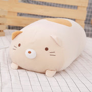 18-28CM Soft Animal Cartoon Pillow Cushion Cute Fat Dog Cat Totoro Penguin Pig Frog Plush Toy Stuffed Lovely kids Birthyday Gift 0 DailyAlertDeals 28cm brown  