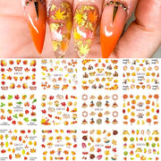 12 Designs Nail Stickers Set Mixed Floral Geometric Nail Art Water Transfer Decals Sliders Flower Leaves Manicures Decoration 0 DailyAlertDeals 52  