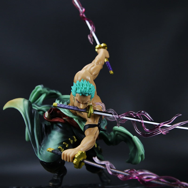 New 1PCS Anime One Piece 16CM PVC Fugure Models Roronoa Zoro Action Figure New world Roronoa Zoro Collectible Toys Kids Gifts Zoro Action Figure Toy DailyAlertDeals texiao no box CN 