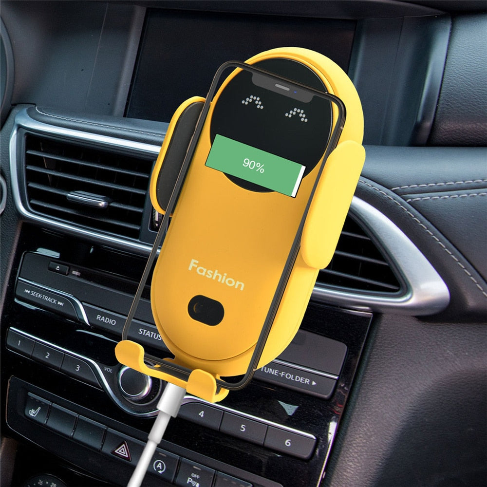 10W Car Wireless Charger Car Phone Holder for iPhone 12 12ProMax 11 11Pro X XR XSMAX 8 7 Plus Intelligent Infrared Phone Holder 0 DailyAlertDeals   